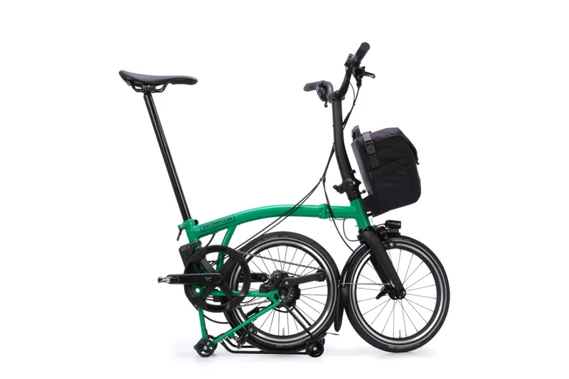 Brompton Electric P Line with SuperRoll+ 4-Speed Folding Bike 2026 in Palm Green-2