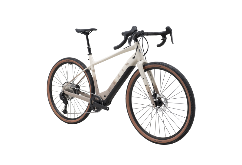 Marin Lombard E2 Electric Gravel Bike 2026 in Off White-1