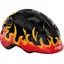 MET Hooray Kids Helmet in Black Flames