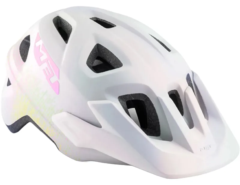 MET Eldar Kids Helmet in Iridescent White