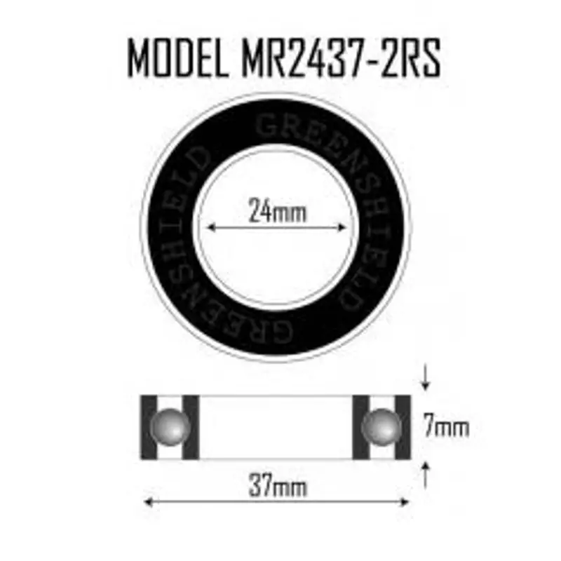 Balfes Bikes Halt MR2437-2RS Bottom Bracket Bearing | Free postage over £30, £10 off first order, price match & 0% finance.