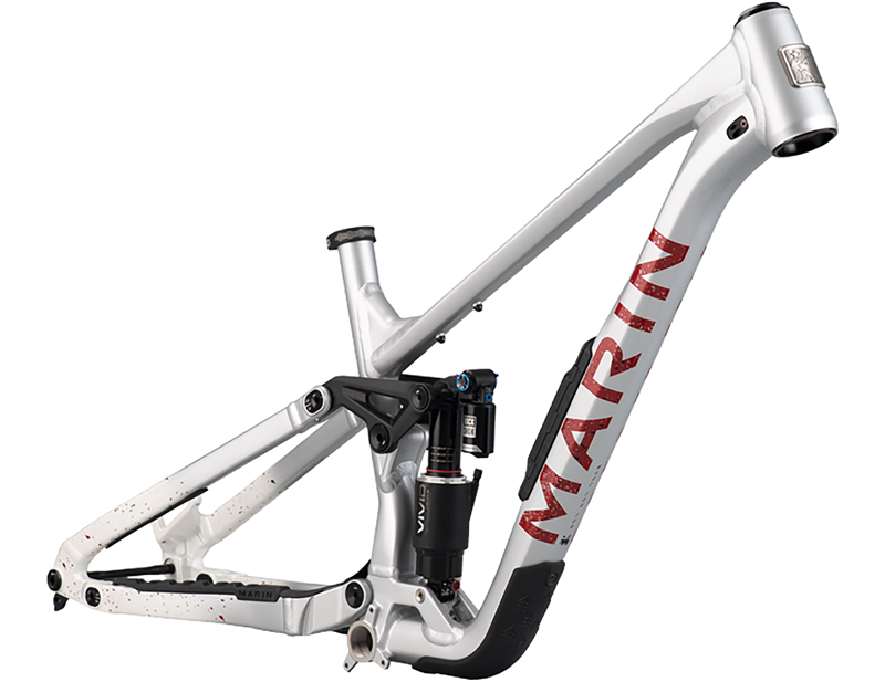 Marin Alpine Trail XR Full Suspension Mountain Bike Frameset 2027 in Grey White Red-2