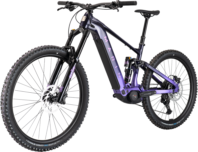 Marin Alpine Trail E1 Electric Full Suspension Mountain Bike 2027 in Purple-2