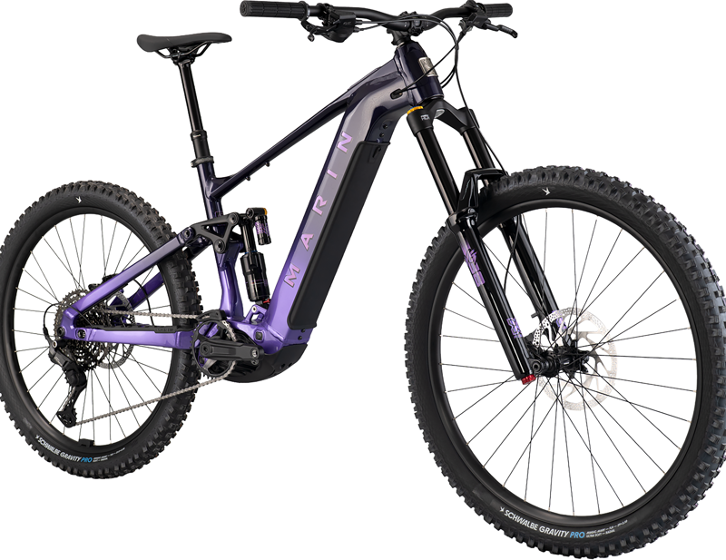 Marin Alpine Trail E1 Electric Full Suspension Mountain Bike 2027 in Purple-1