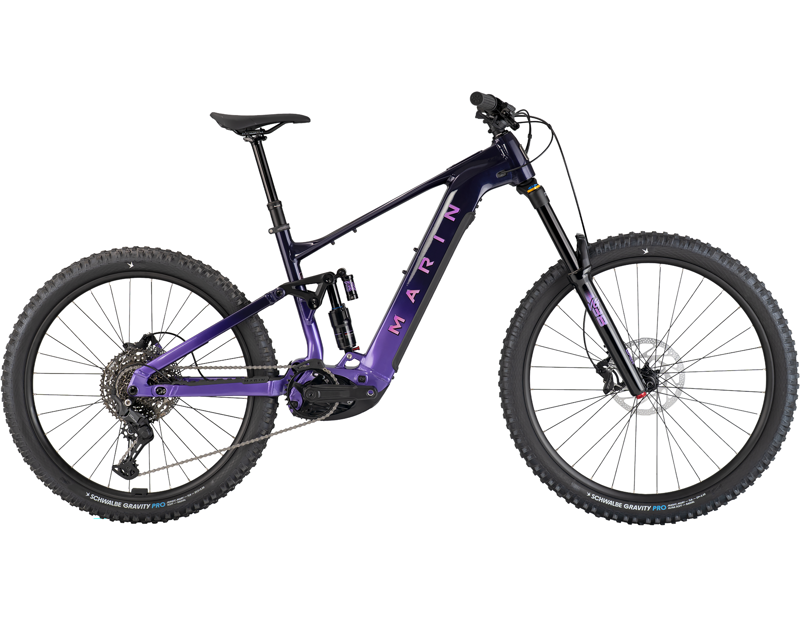 Marin Alpine Trail E1 Electric Full Suspension Mountain Bike 2027 in Purple