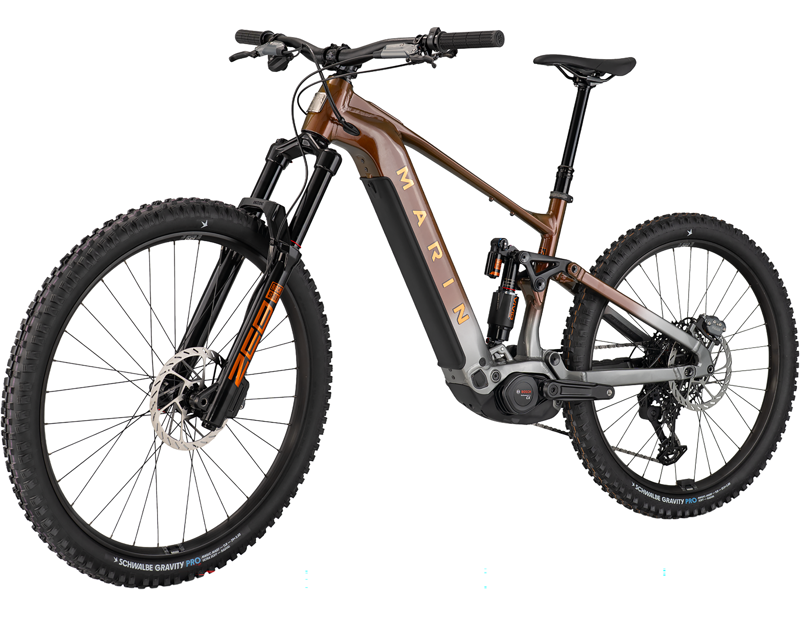 Marin Alpine Trail E2 Electric Full Suspension Mountain Bike 2027 in Root Beer-1