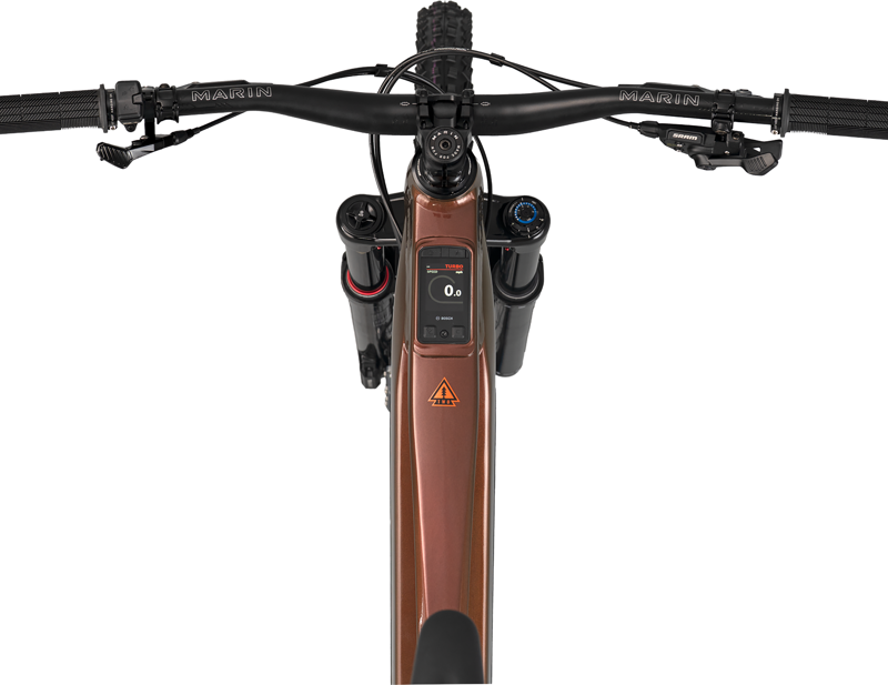 Marin Alpine Trail E2 Electric Full Suspension Mountain Bike 2027 in Root Beer-2