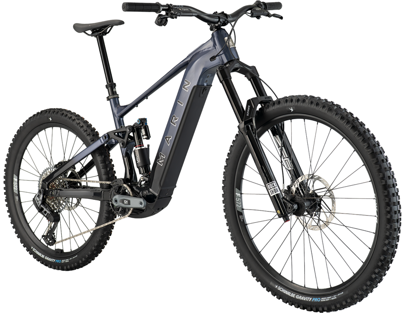Marin Alpine Trail EXR Electric Full Suspension Mountain Bike 2027 in Black-1