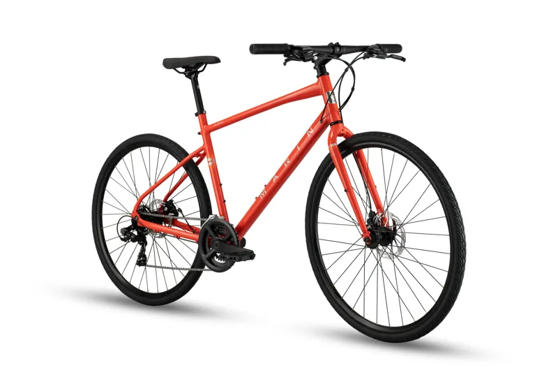 Marin Fairfax 1 Hybrid Bike 2027 in Orange-1