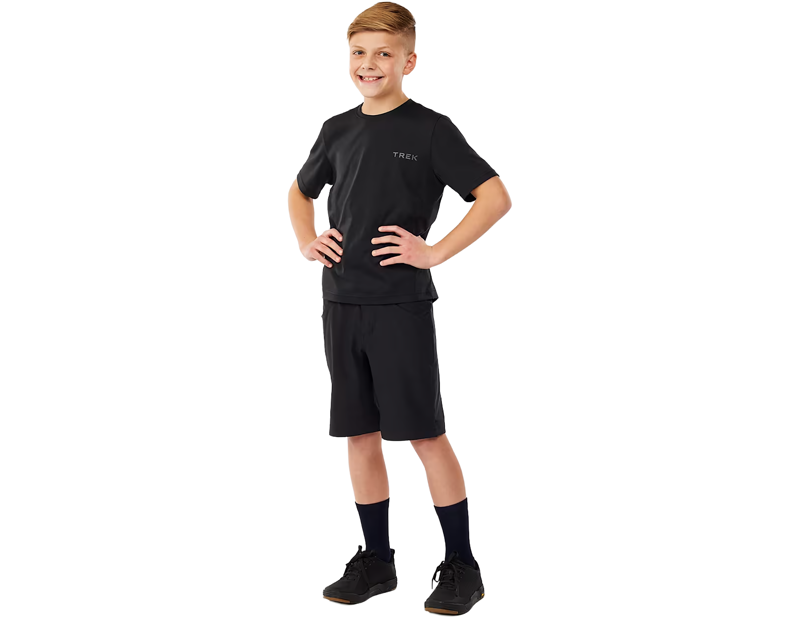 Trek Evoke Youth Mountain Bike Shorts in Black-4