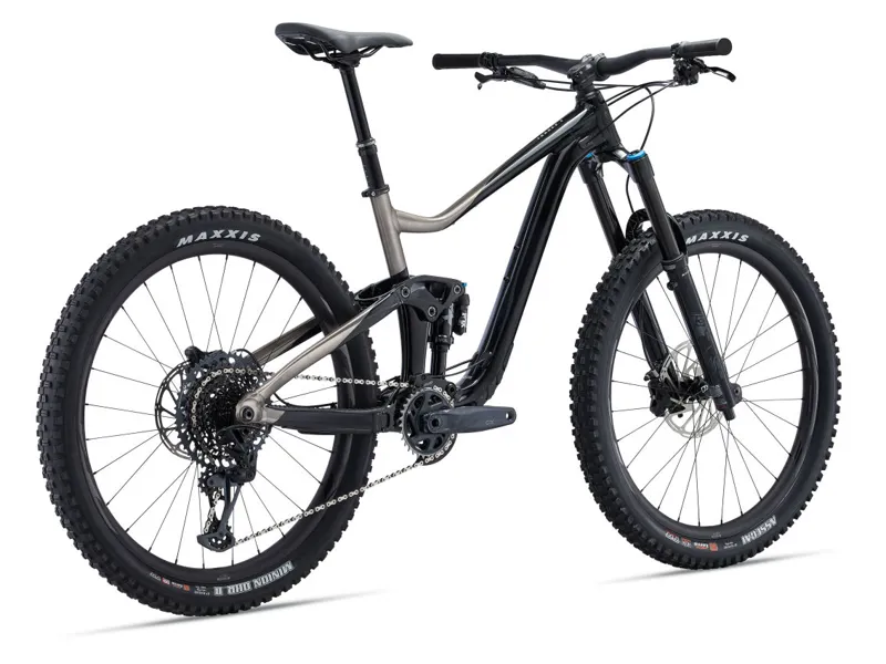 Giant Trance X 1 Full Suspension Mountain Bike 2023  in Black Smoke Metal Chrome-7