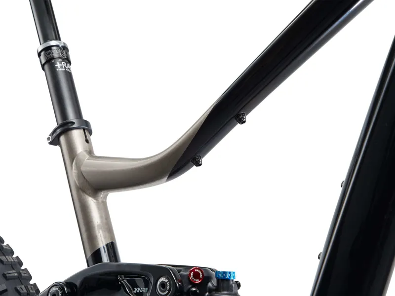 Giant Trance X 1 Full Suspension Mountain Bike 2023  in Black Smoke Metal Chrome-1