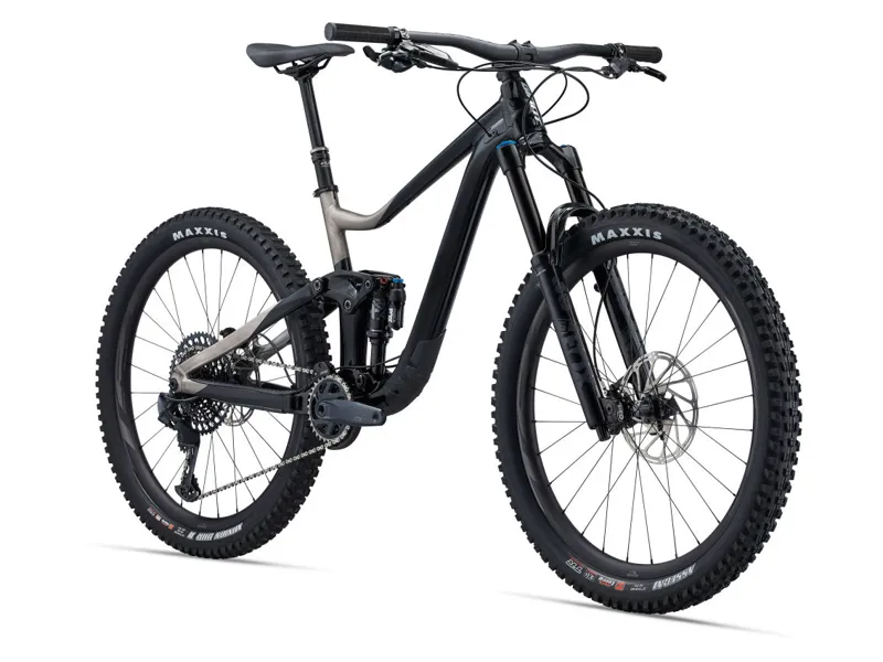 Giant Trance X 1 Full Suspension Mountain Bike 2023  in Black Smoke Metal Chrome-8