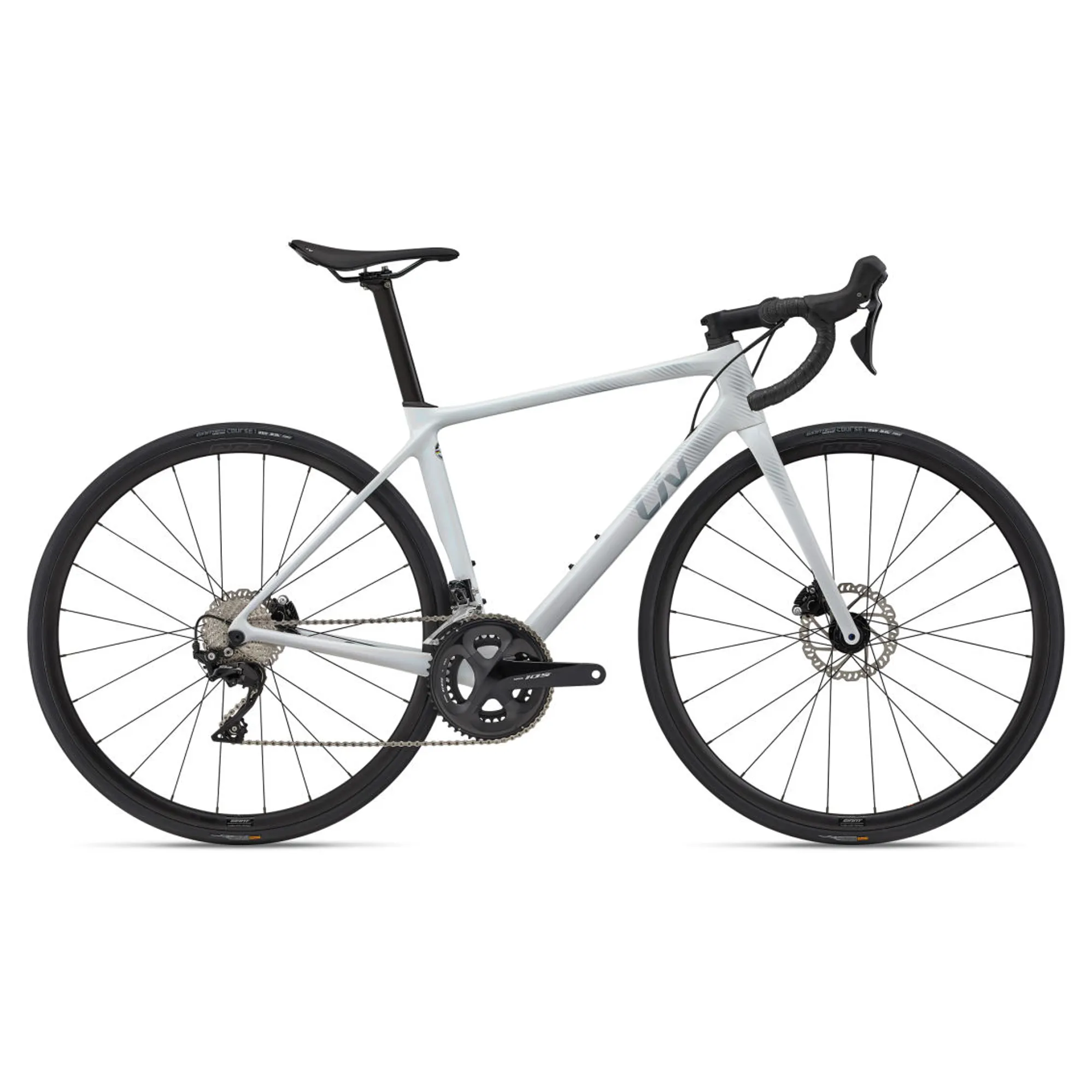 Liv Langma Advanced Disc-PC Road Bike 2024 in Unicorn White