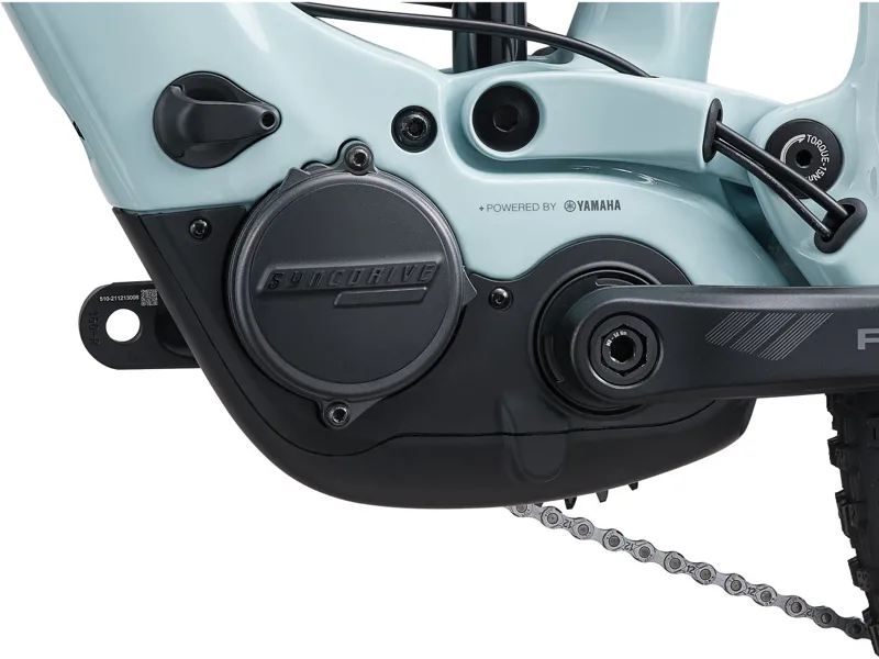 Liv Intrigue X Advanced E+ EL 2 Full Suspension Electric Mountain Bike 2025 in Soap Suds/Aged Denim-5