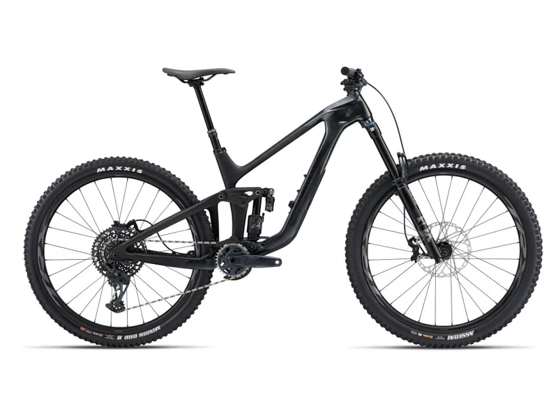 Giant Reign Advanced Pro 1 Full Suspension Mountain Bike 2023 in Black Diamond/Carbon