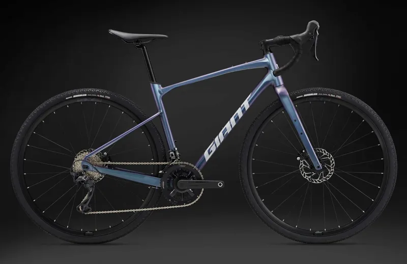 Giant Revolt 0 Gravel Bike 2025 in Gloss Blue Dragonfly-2