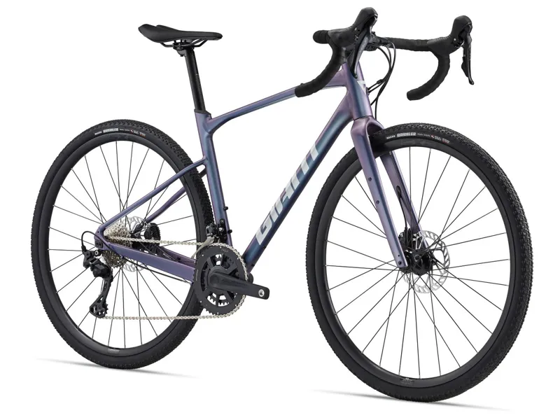 Giant Revolt 0 Gravel Bike 2025 in Gloss Blue Dragonfly-3