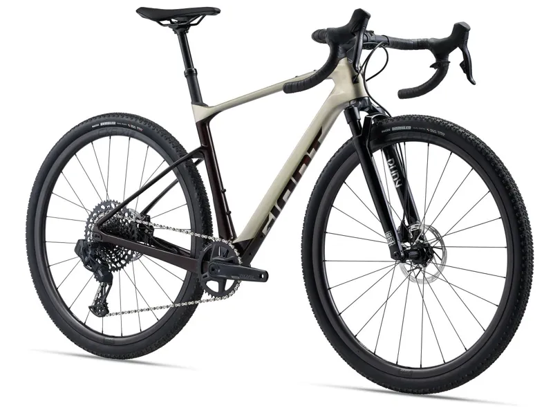 Giant Revolt X Advanced Pro 1 Gravel Bike 2025 in Golden Haze/Cordovan-1