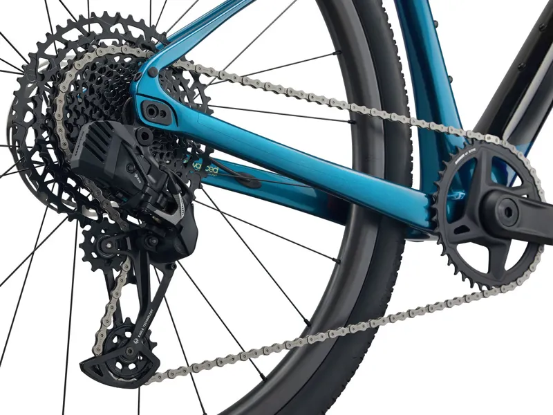 Giant Revolt X Advanced Pro 2 Gravel Bike 2025 in Black/Sea Sparkle-2