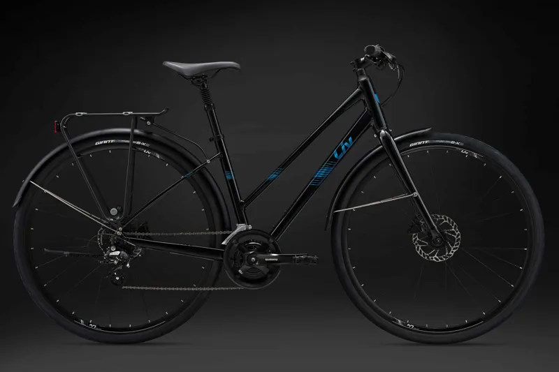 Liv Alight Disc 2 City Hybrid Bike 2025 in Black-5