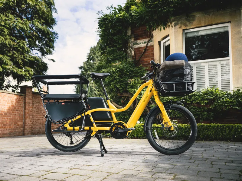 Momentum PakYak E+ Electric Cargo Bike 2025 in Bumblebee Yellow-4