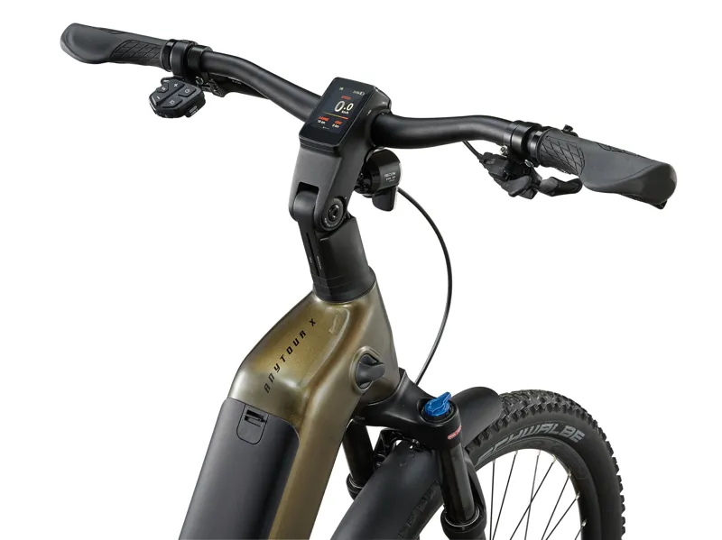 Giant AnyTour X E+ 3 Electric Hybrid Bike 2025 in Pyrite Brown-2