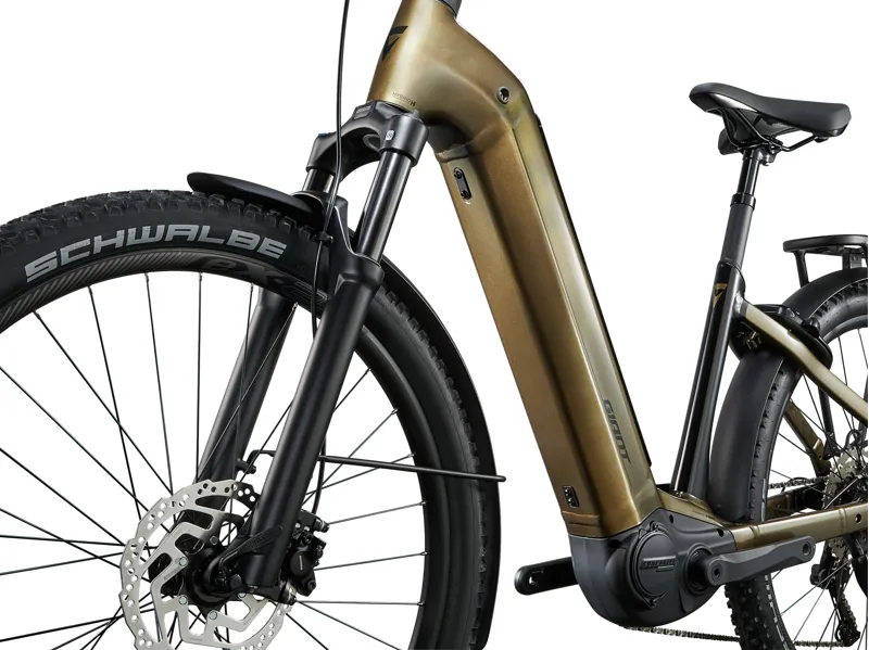Giant AnyTour X E+ 3 Electric Hybrid Bike 2025 in Pyrite Brown-4