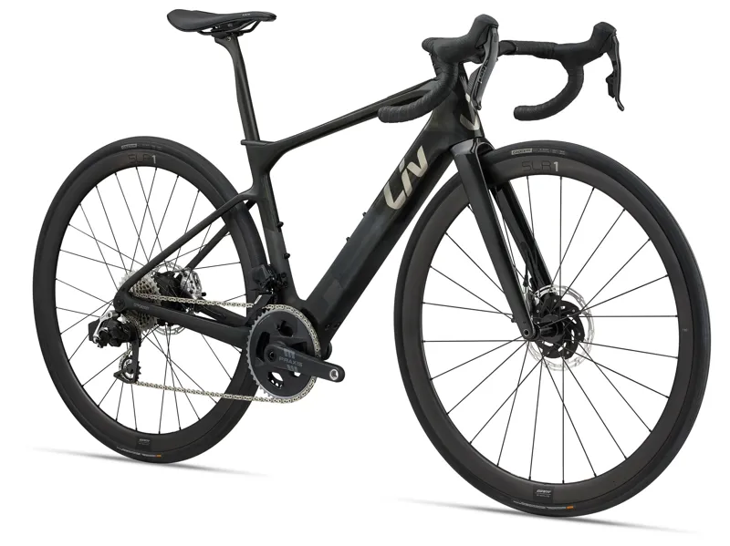 Liv Avail Advanced E+ Elite 0 Women's Electric Road Bike 2025 in Gloss Raw Carbon/Matte Raw Carbon-1