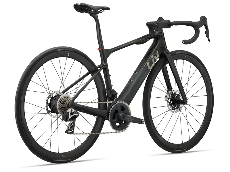 Liv Avail Advanced E+ Elite 0 Women's Electric Road Bike 2025 in Gloss Raw Carbon/Matte Raw Carbon-2