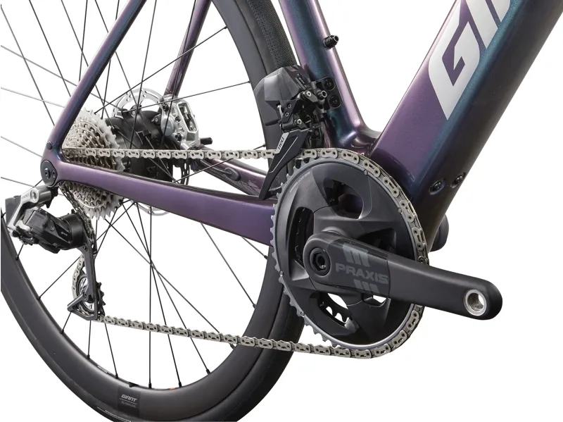 Giant Defy Advanced E+ Elite 0 Electric Road Bike 2025 in Gloss Blue Dragonfly/Black-7