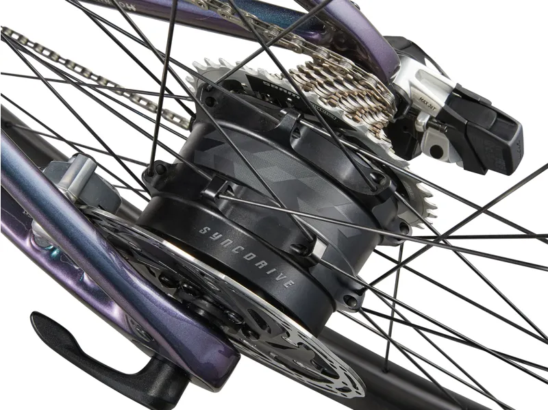 Giant Defy Advanced E+ Elite 0 Electric Road Bike 2025 in Gloss Blue Dragonfly/Black-8