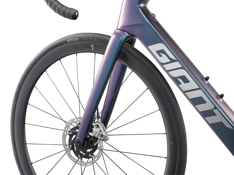 Giant Defy Advanced E+ Elite 0 Electric Road Bike 2025 in Gloss Blue Dragonfly/Black-9