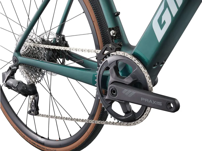 Giant Defy Advanced E+ Elite AR Electric Road Bike 2025 in Matte Kelp Forest/Black-6