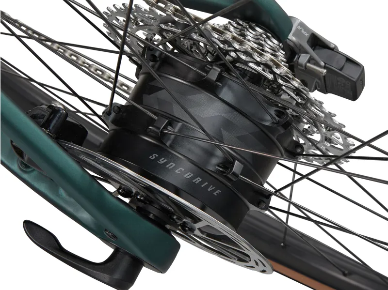 Giant Defy Advanced E+ Elite AR Electric Road Bike 2025 in Matte Kelp Forest/Black-7