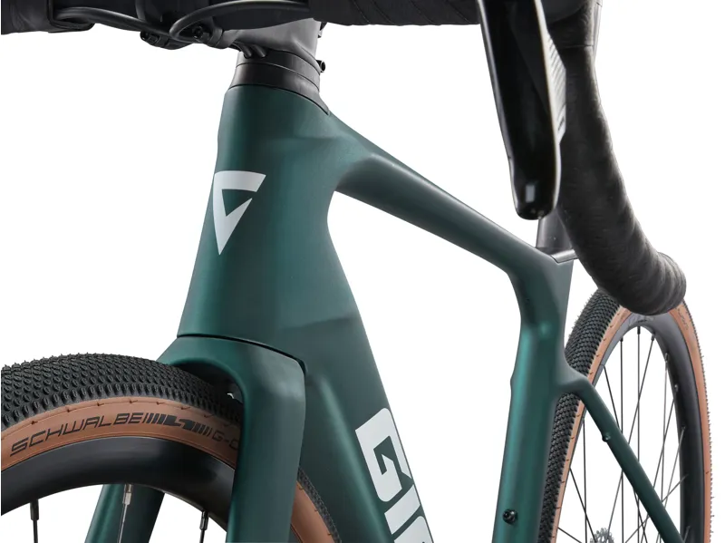 Giant Defy Advanced E+ Elite AR Electric Road Bike 2025 in Matte Kelp Forest/Black-9