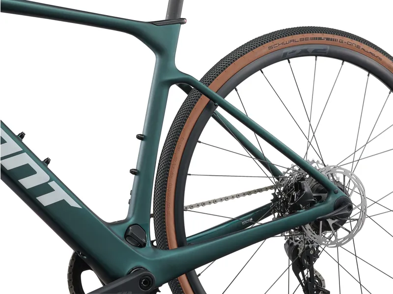 Giant Defy Advanced E+ Elite AR Electric Road Bike 2025 in Matte Kelp Forest/Black-11