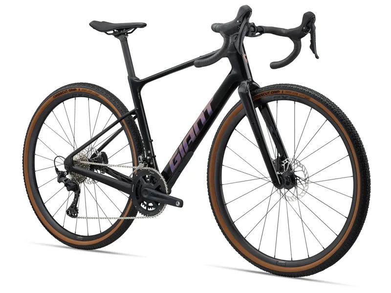 Giant Revolt Advanced 2 Gravel Bike 2025 in Gloss Carbon Black-1