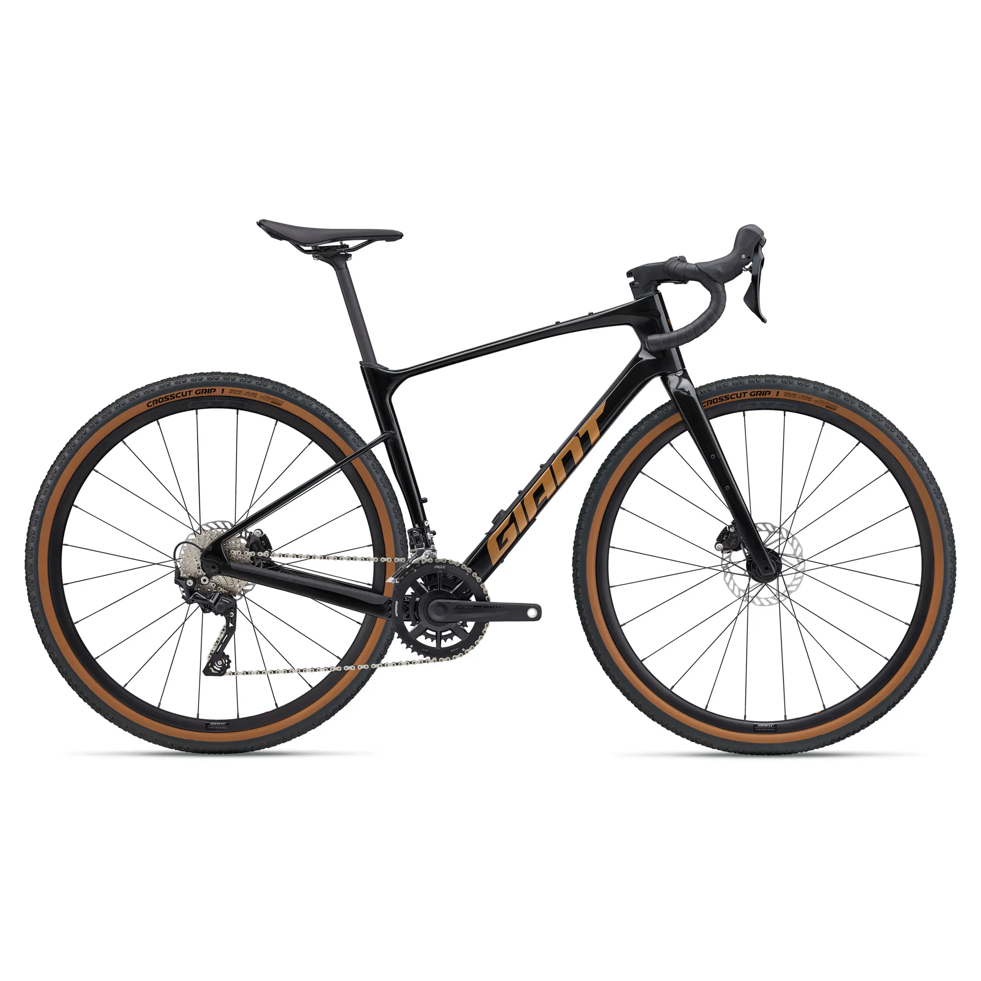 Giant Revolt Advanced Gravel Bike 2025 in Gloss Panther Black