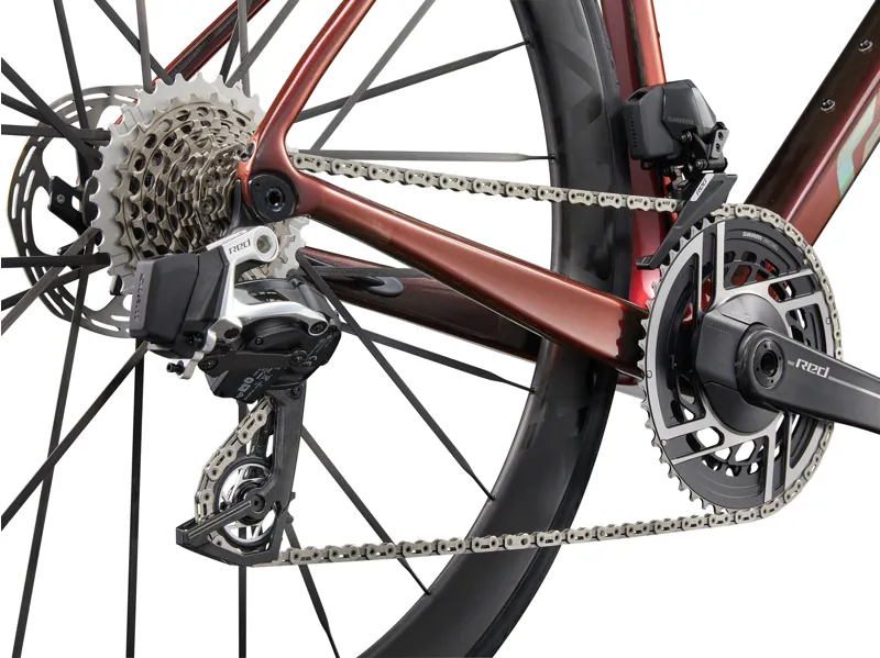 Giant TCR Advanced SL 0 AXS RED Road Bike 2025 in Gloss Black Lava/Iris-5