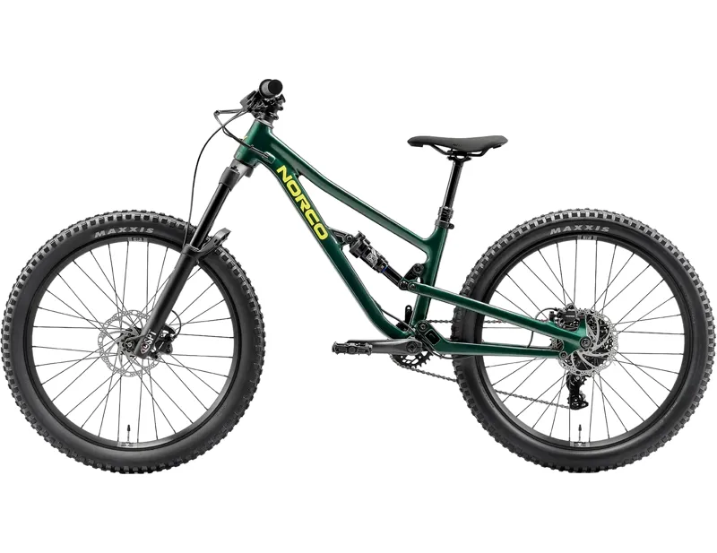 Norco Fluid Youth Bike 24 inch Full Suspension MTB 2027 in Dark Green-1