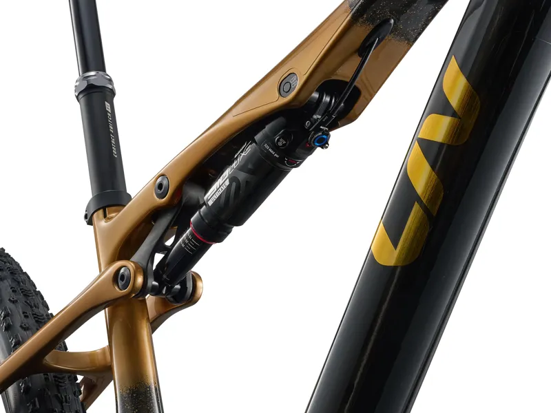 Liv Pique Advanced SL 0 Full Suspension Mountain Bike 2026 in Raw Carbon/Steampunk-7