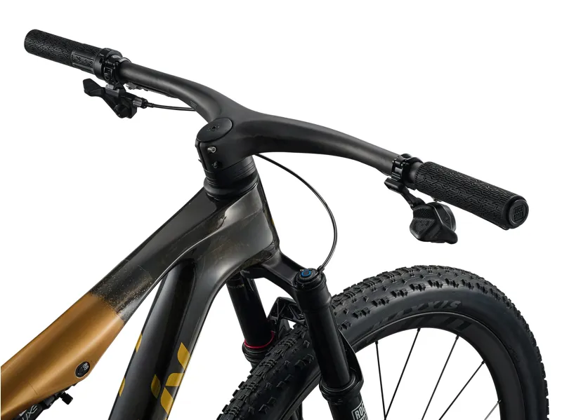 Liv Pique Advanced SL 0 Full Suspension Mountain Bike 2026 in Raw Carbon/Steampunk-4