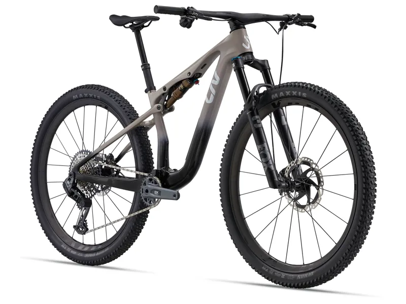 Liv Pique X Advanced SL 1 Full Suspension Mountain Bike 2026 in Dune Beige/Raw Carbon-1