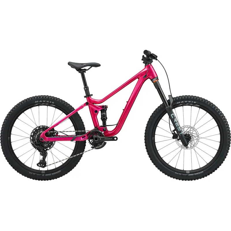 Balfes Bikes Liv Faith 24in Kids Full Suspension Mountain Bike 2027 in Electric Rose | Free postage over £30, £10 off first order, price match & 0% finance.