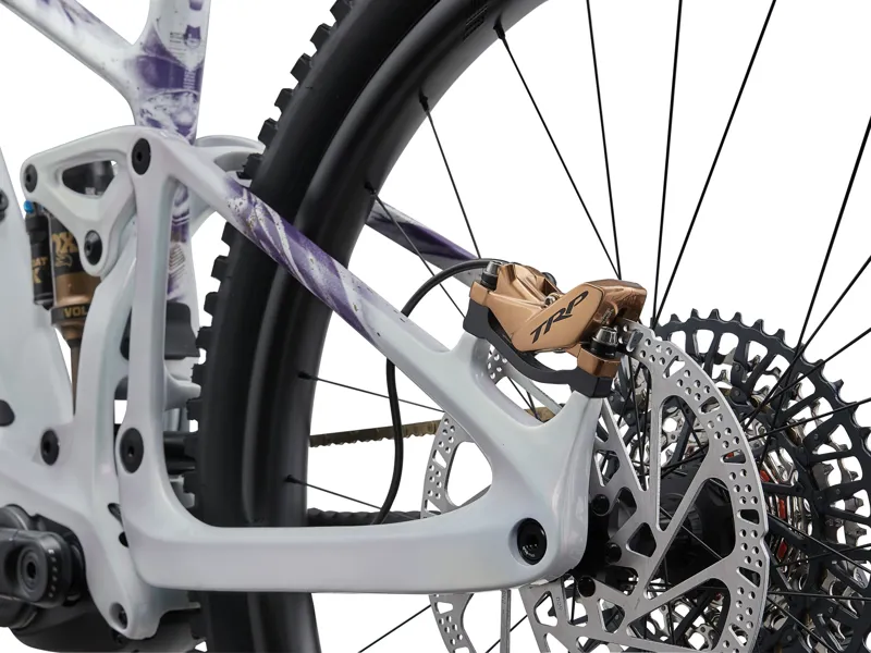 Liv Intrigue Advanced E+ 0 Women's Carbon Full Suspension Mountain Bike 2027 in Prism Pearl-9