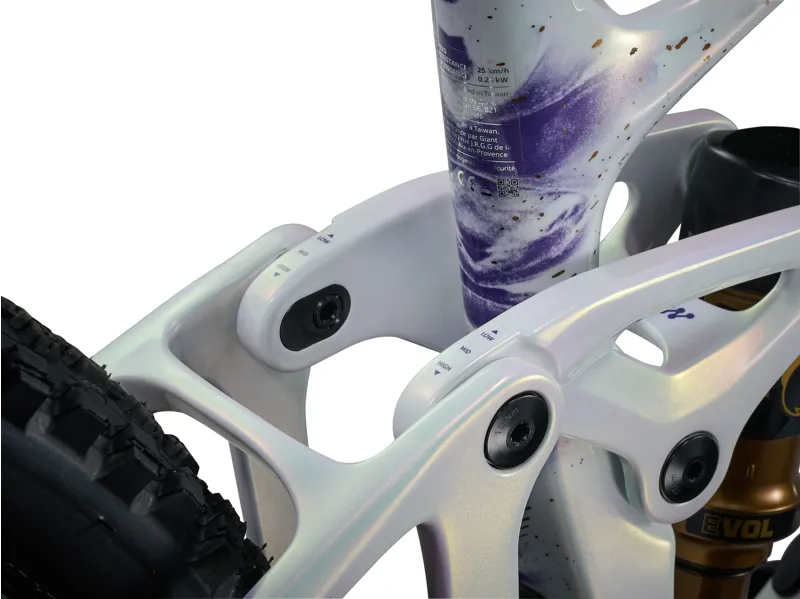 Liv Intrigue Advanced E+ 0 Women's Carbon Full Suspension Mountain Bike 2027 in Prism Pearl-8