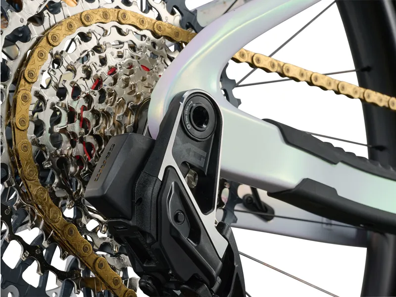 Liv Intrigue Advanced E+ 0 Women's Carbon Full Suspension Mountain Bike 2027 in Prism Pearl-4
