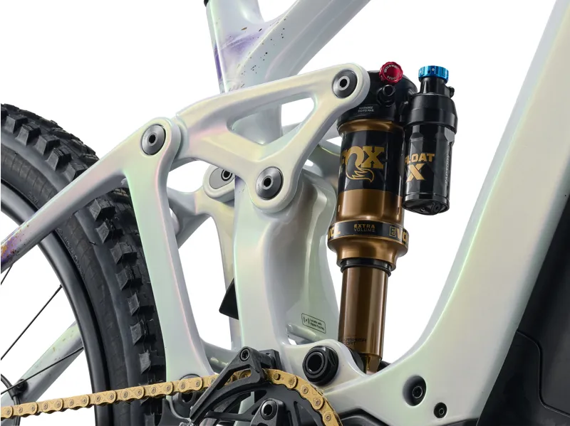 Liv Intrigue Advanced E+ 0 Women's Carbon Full Suspension Mountain Bike 2027 in Prism Pearl-11