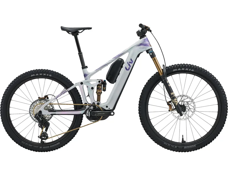 Liv Intrigue Advanced E+ 0 Women's Carbon Full Suspension Mountain Bike 2027 in Prism Pearl